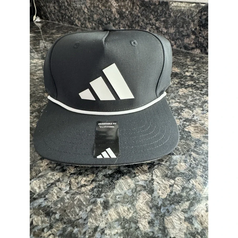 NEW Adidas Men's Midrange Rope Ripstop Snapback Cap Hat Golf Black White 5159045